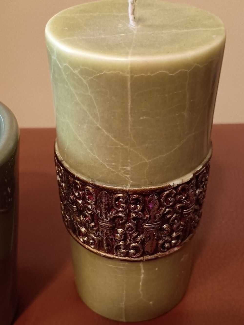 Green Ceramic Coffee Mug And Pillar Candle Bundle - Picture 8 of 9